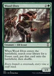 《ウッド・エルフ/Wood Elves》[NCC] 緑C