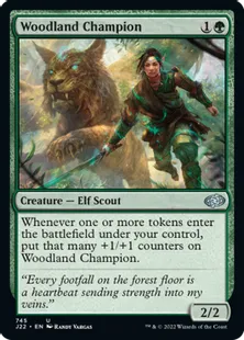《森林の勇者/Woodland Champion》[J22] 緑U