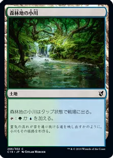 《森林地の小川/Woodland Stream》[C19]土地C