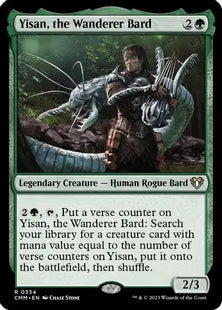 《放浪の吟遊詩人、イーサーン/Yisan, the Wanderer Bard》[CMM] 緑R