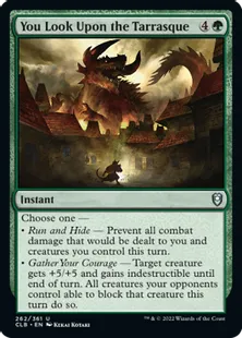 《君はタラスクを見ている/You Look Upon the Tarrasque》[CLB] 緑U