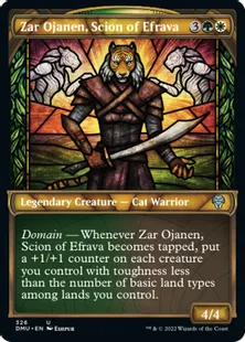 ■ショーケース■《エフラヴァの末裔、ザー・オジャネン/Zar Ojanen, Scion of Efrava》[DMU-BF] 金U