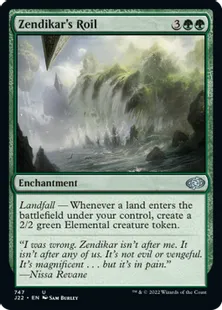 《ゼンディカーの乱動/Zendikar's Roil》[J22] 緑U