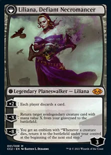 《異端の癒し手、リリアナ/Liliana, Heretical Healer》/《反抗する屍術師、リリアナ/Liliana, Defiant Necromancer》[CC2] 黒