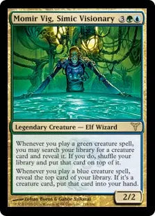 《シミックの幻想家、モミール・ヴィグ/Momir Vig, Simic Visionary》[DIS] 金R
