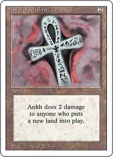 《ミシュラのアンク/Ankh of Mishra》[3ED] 茶R