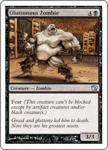 《暴食するゾンビ/Gluttonous Zombie》[9ED] 黒U