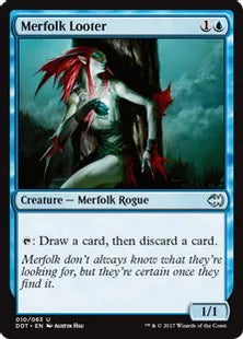 《マーフォークの物あさり/Merfolk Looter》[MvG] 青U