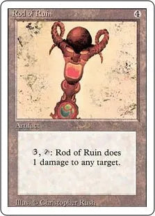 《破滅のロッド/Rod of Ruin》[3ED] 茶U