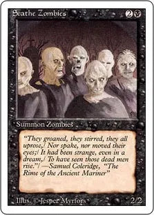 《スケイズ・ゾンビ/Scathe Zombies》[3ED] 黒C
