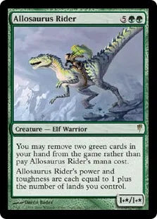 《アロサウルス乗り/Allosaurus Rider》[CSP] 緑R