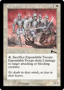 《捨て石の兵員/Expendable Troops》[ULG] 白C