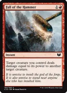 《槌の一撃/Fall of the Hammer》[C15] 赤C