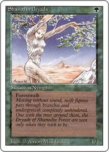 《シャノーディンのドライアド/Shanodin Dryads》[3ED] 緑C