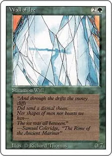 《氷の壁/Wall of Ice》[3ED] 緑U