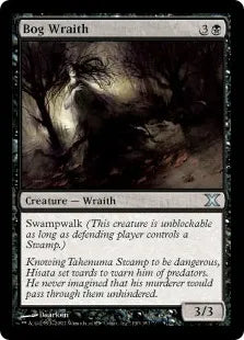 《沼の悪霊/Bog Wraith》[10ED] 黒U