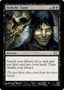 《魔性の教示者/Diabolic Tutor》[10ED] 黒U