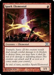 《火花の精霊/Spark Elemental》[10ED] 赤U