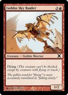 《ゴブリンの空襲部隊/Goblin Sky Raider》[10ED] 赤C