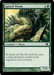 《針刺ワーム/Spined Wurm》[10ED] 緑C