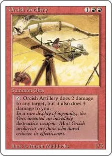 《オーク弩弓隊/Orcish Artillery》[3ED] 赤U