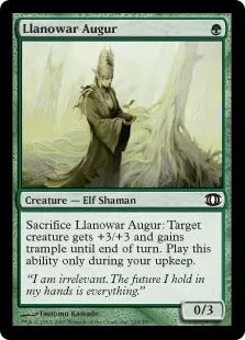 《ラノワールの占い師/Llanowar Augur》[FUT] 緑C