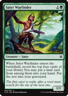 《サテュロスの道探し/Satyr Wayfinder》[C16] 緑C