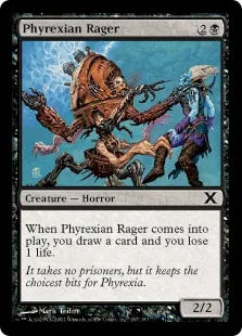 《ファイレクシアの憤怒鬼/Phyrexian Rager》[10ED] 黒C