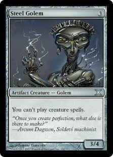 《鋼のゴーレム/Steel Golem》[10ED] 茶U