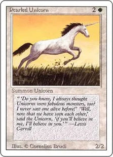 《真珠色の一角獣/Pearled Unicorn》[3ED] 白C
