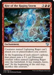 《荒れ狂う嵐の儀式/Rite of the Raging Storm》[C15] 赤U