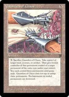 《混沌の篭手/Gauntlets of Chaos》[LEG] 茶R