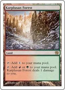 《カープルーザンの森/Karplusan Forest》[9ED] 土地R