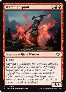 《戦長の巨人/Warchief Giant》[C15] 赤U