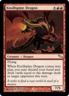 《山背骨のドラゴン/Knollspine Dragon》[SHM] 赤R