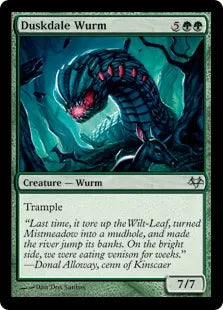 《夕暮れ谷のワーム/Duskdale Wurm》[EVE] 緑U