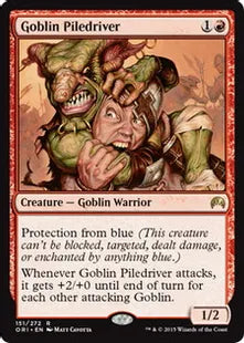 《ゴブリンの群衆追い/Goblin Piledriver》[ORI] 赤R