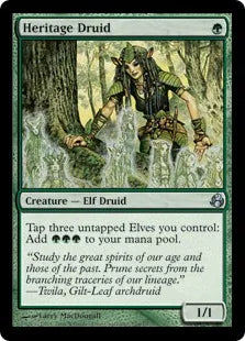 《遺産のドルイド/Heritage Druid》[MOR] 緑U