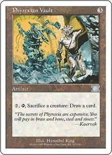 《ファイレクシアの蔵/Phyrexian Vault》[6ED] 茶U