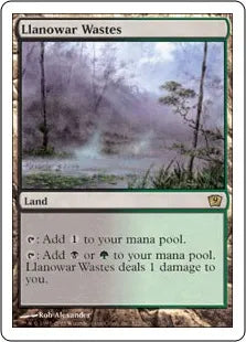 《ラノワールの荒原/Llanowar Wastes》[9ED] 土地R
