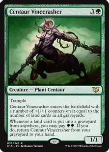 《ケンタウルスの壊し蔦/Centaur Vinecrasher》[C15] 緑R