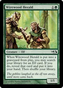 《ワイアウッドの伝令/Wirewood Herald》[EVG] 緑C