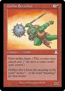 《ゴブリンの狂戦士/Goblin Berserker》[UDS] 赤U