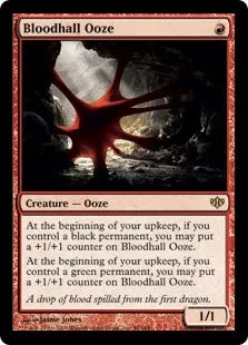 《血の間の軟泥/Bloodhall Ooze》[CON] 赤R