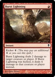 《噴出の稲妻/Burst Lightning》[ZEN] 赤C