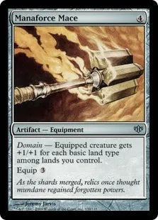 《マナ力の鎚鉾/Manaforce Mace》[CON] 茶U
