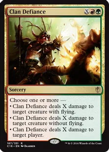 《一族の誇示/Clan Defiance》[C16] 金R