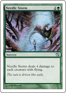 《針の嵐/Needle Storm》[9ED] 緑U