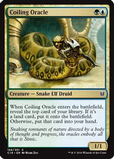 《とぐろ巻きの巫女/Coiling Oracle》[C16] 金C