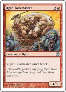 《オーガの監督官/Ogre Taskmaster》[9ED] 赤U